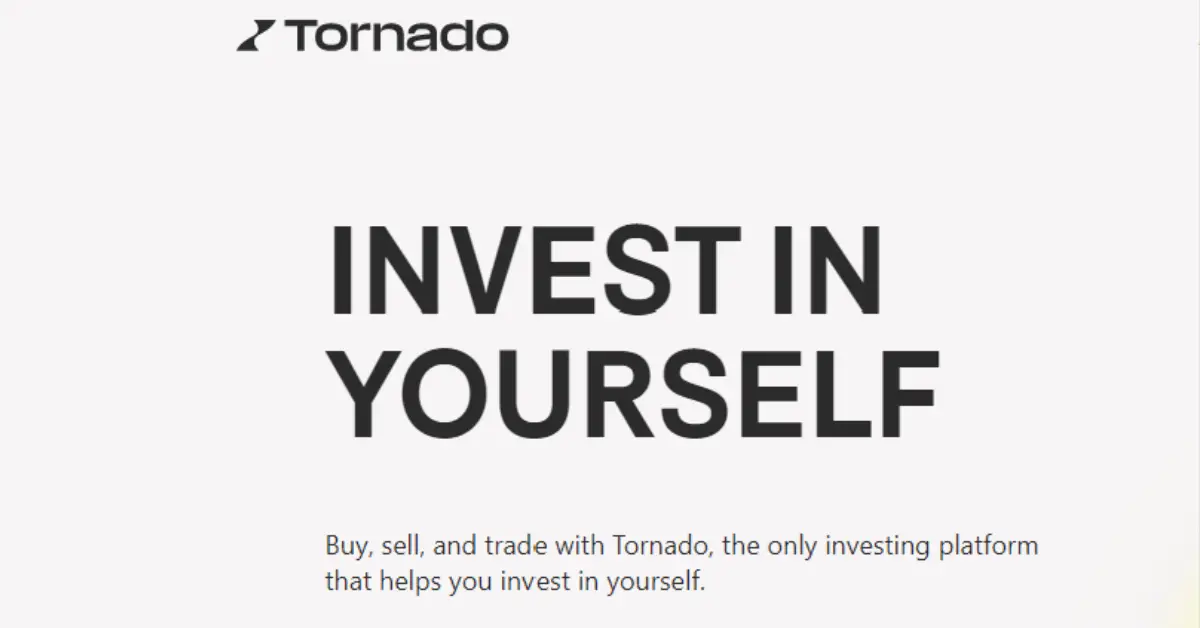 Buy sell and trade with Tornado - and make bonus cash for your first deposit!