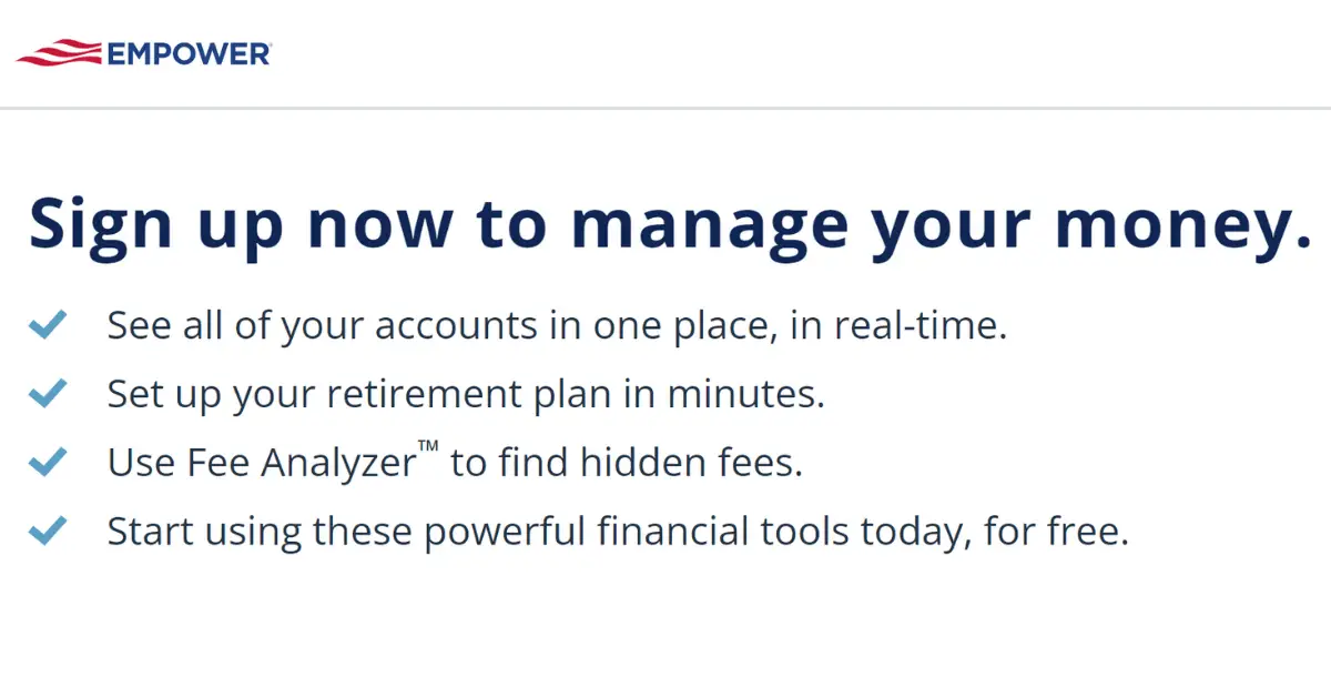 Sign up with Personal Capital today to manage your finances and save big